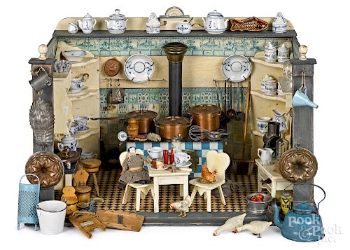 German toy kitchen room box