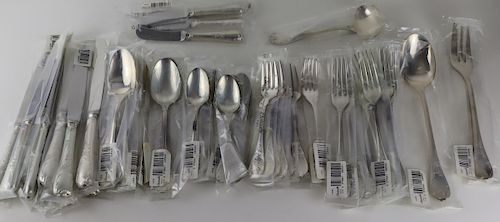 STERLING. 60 Pc. Christofle Marly Flatware Service
