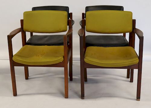 MIDCENTURY 4 Danish Modern Chairs.
