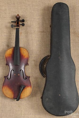 Violin, bearing the label Copy of Antonius Strad