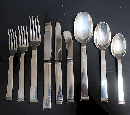 Christofle Sterling Part. Flatware Svc, Commodore