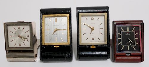 4 Jaeger Coultre Clocks