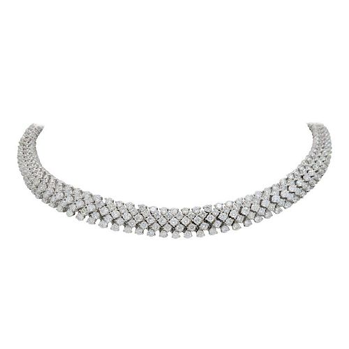 Exquisite 34.31CTW Diamond Necklace
