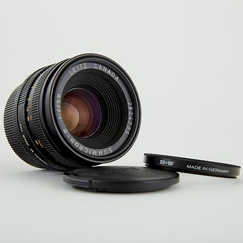 Leitz SummiCron-R 1:2/50 Camera Lens with B+W Polarizing Filter