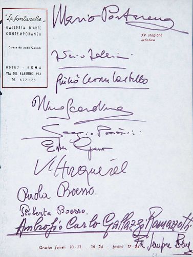 Fellini, Federico - Firma