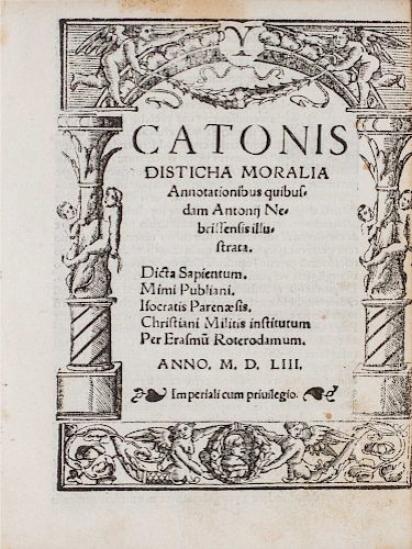 Cato, Marcus Porcius - Catonis Disticha moralia