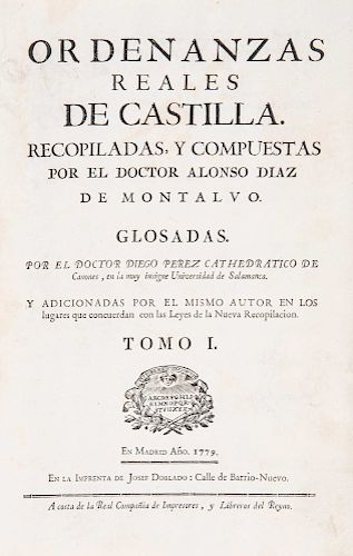 Díaz de Montalvo, Alonso - Ordenanzas de Castilla