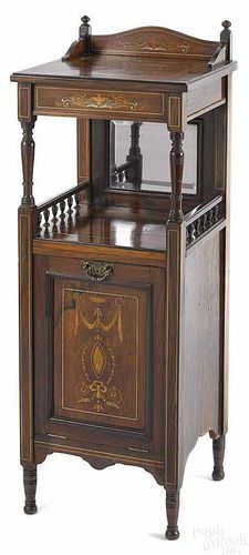Victorian rosewood cabinet with a coal scuttle dr