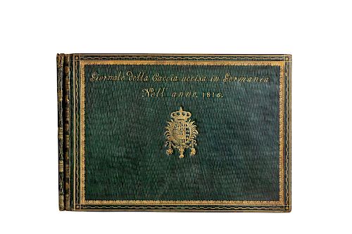 Registro della caccia uccisa di S. M. R. D.n Leopoldo Borbone Serenissimo Principe di Salerno da Settembre 1815 a l'Agosto 1816