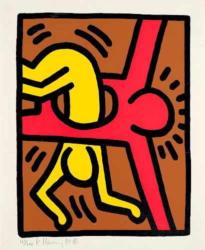 Keith Haring (Reading 1958-New York 1990)  - Pop Shop IV: one print, 1989