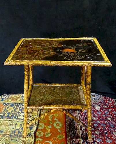 2 TIER BAMBOO TABLE 