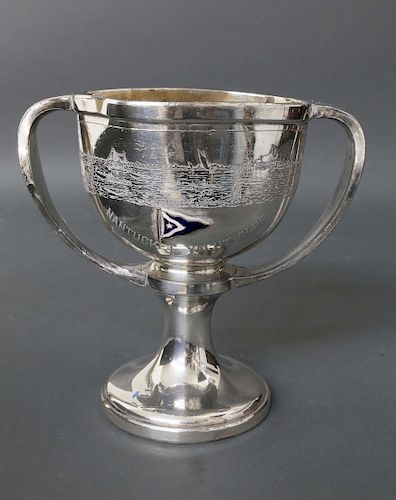 1911 Nantucket Yacht Club Silver Plated Trophy