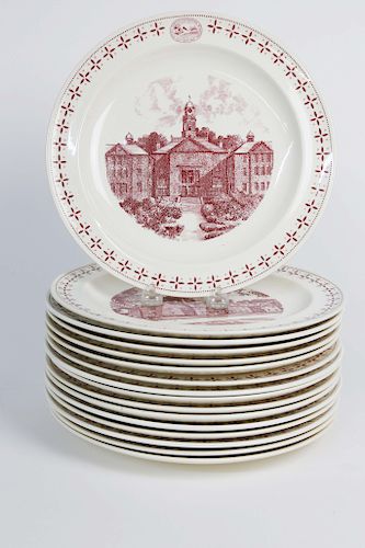 Sixteen Phillips Exeter Academy 200th Anniversary Edition Plates by Wedgwood