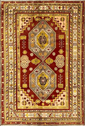 Vintage Khotan Hand-Woven Oriental Rug