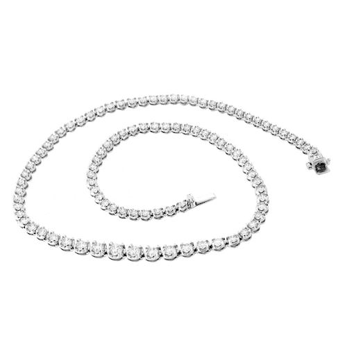 Diamond and 18K Riviera Necklace