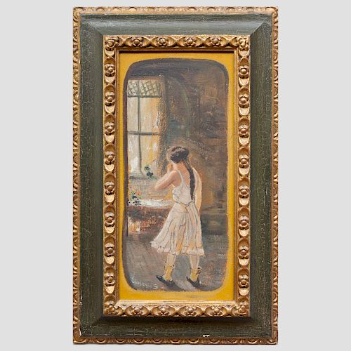 Attributed to Louis Michael Eilshemius (1864-1941): Figure by a Window