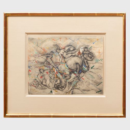 Hans Hofmann (1880-1966): Untitled (Study for Ceiling Design)