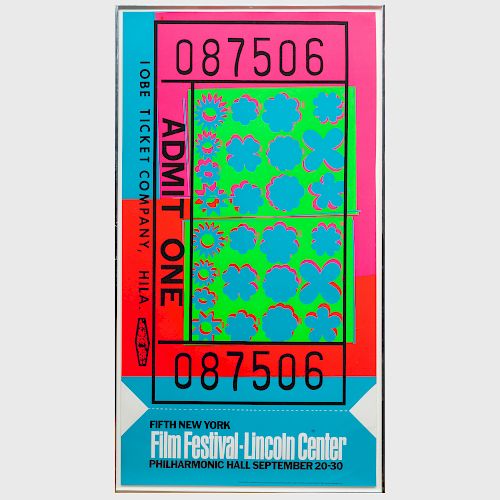 Andy Warhol (1928-1987): Lincoln Center Ticket