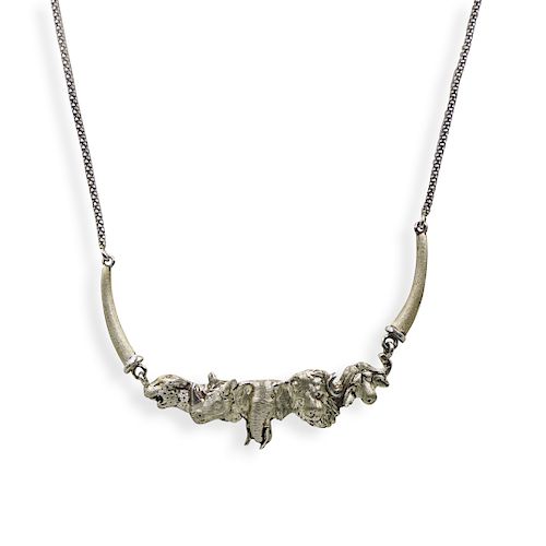 Sterling Silver Safari Animal Necklace