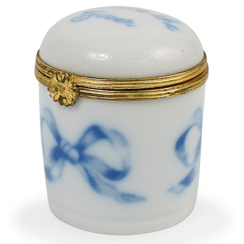 Limoges Porcelain "Love The Giver" Trinket Box