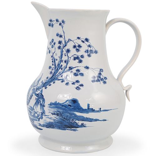 Delft Blue and White Porcelain Pitcher