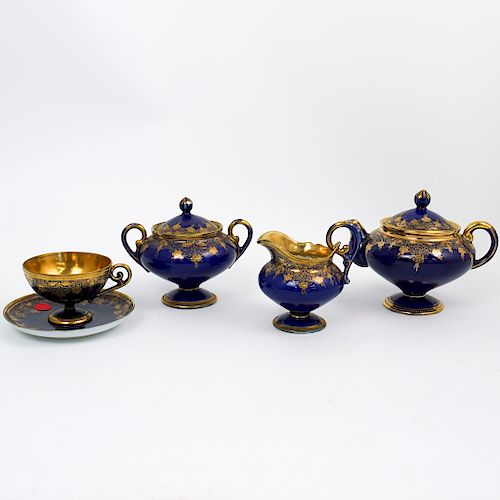 (4 Pc) Japanese Porcelain Nippon Tea Set
