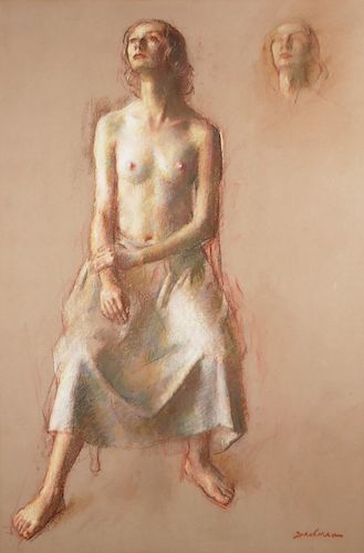 ROBERT BRACKMAN, Pastel Figure Study
