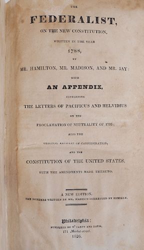 THE FEDERALIST, 1826 Edition