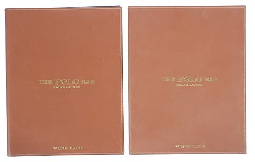 Ralph Lauren POLO BAR Leather Wine List Folio