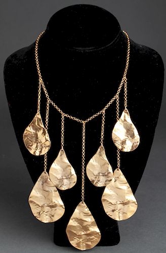 Yves Saint Laurent Gold-Tone Mobile Necklace