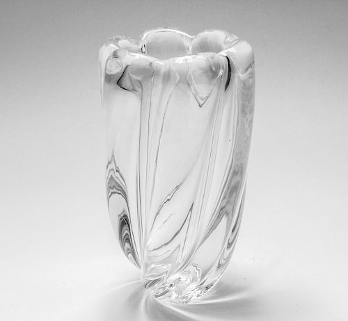 Orrefors Crystal Vase, 20th Century