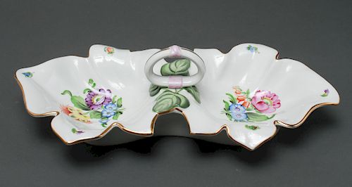 Herend Porcelain Double Serving Dish