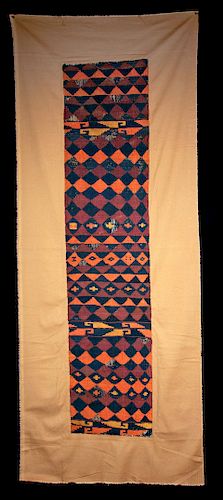 Proto Nazca Textile Turbante w/ Geometric Motifs