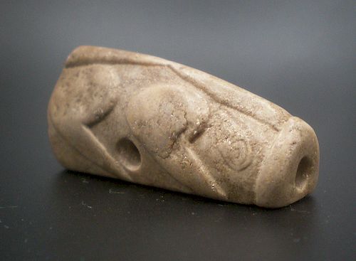 Late 18th c. Chinese carved stone Pig