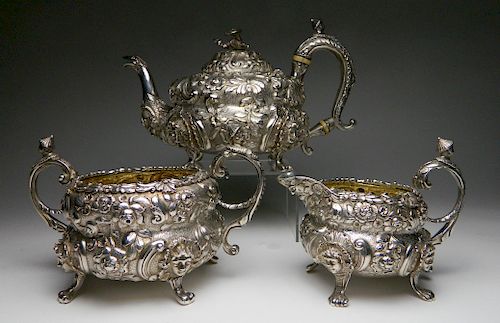 A George III  sterling silver tea service