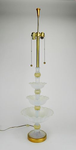 Venetian glass table lamp
