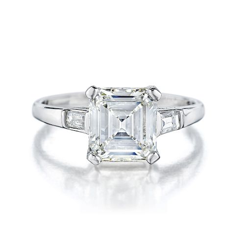 Tiffany & Co. 2.26-Carat Emerald-Cut Diamond Ring