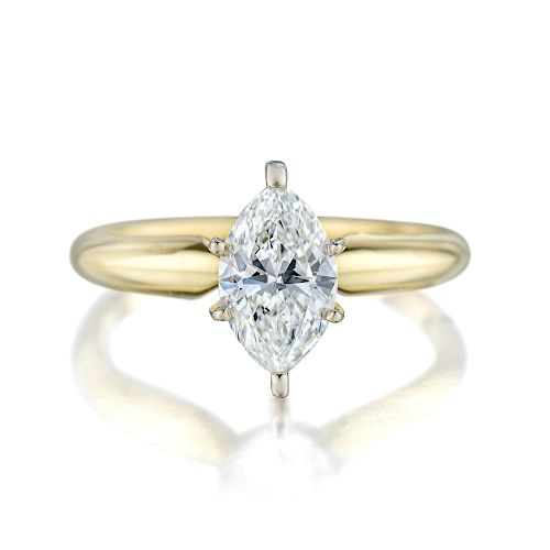 1.04-Carat Marquise-Cut Diamond Ring