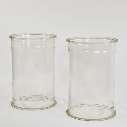 GLASS CYLINDERS/PLINTHS