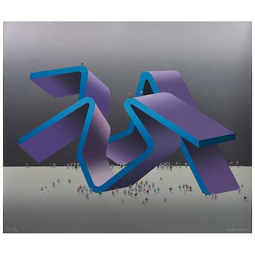 KURT LARISCH, Untitled, Signed, Serigraphy EE 35 / 100, 25.9 x 30.3” (66 x 77 cm)
