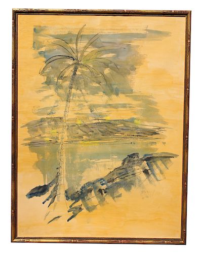 Alfred Birdsey ((Bermuda, 1912 - 1996) Watercolor