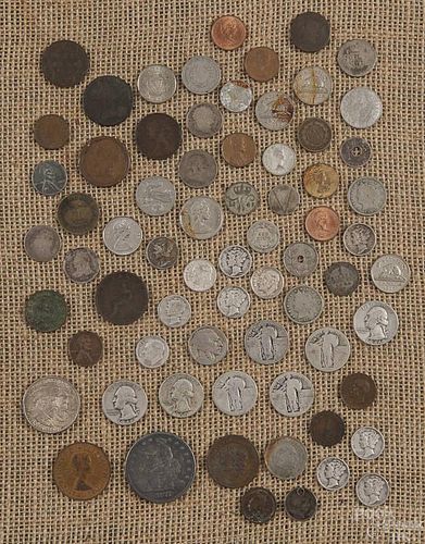Miscellaneous United States and foreign coins, to