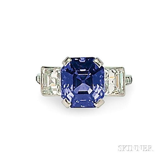 Fine Platinum, Sapphire, and Diamond Ring, Tiffany & Co.