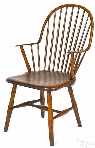 Pennsylvania Windsor continuous armchair, ca. 180