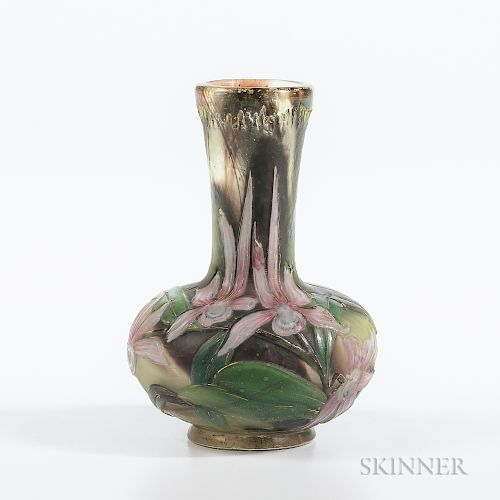Burgun & Schverer Cameo Art Glass Vase