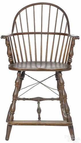 Pennsylvania tall Windsor armchair, late 18th c.,