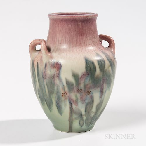 Kataro Shirayamadani for Rookwood Pottery Floral Vellum Vase