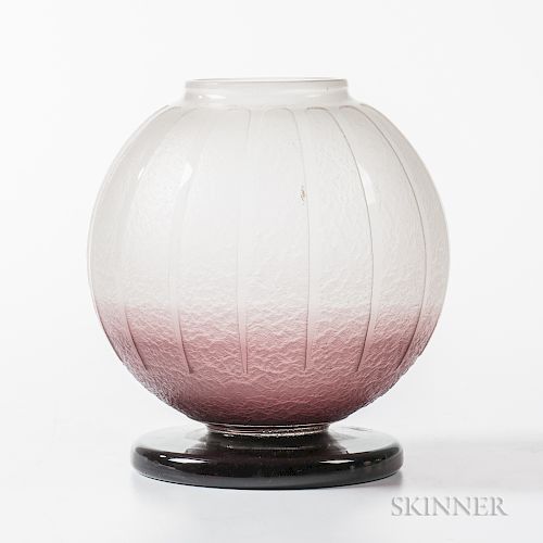 Charles Schneider Cameo Glass Vase