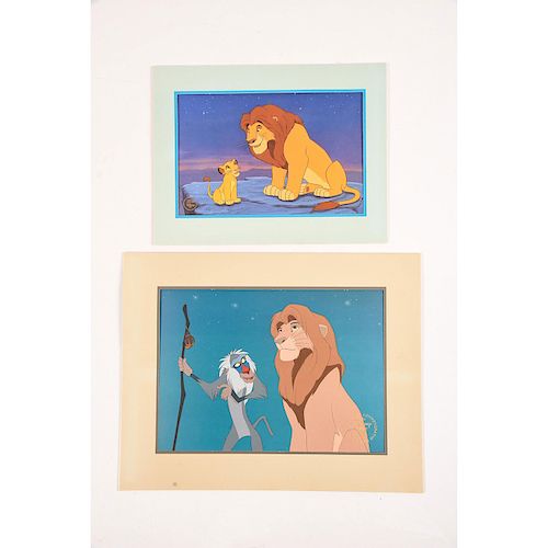 2 DISNEY SPECIAL EDITION LION KING ART LITHOGRAPHS