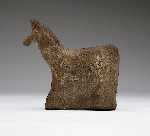 A Chinese horse-form tomb figure